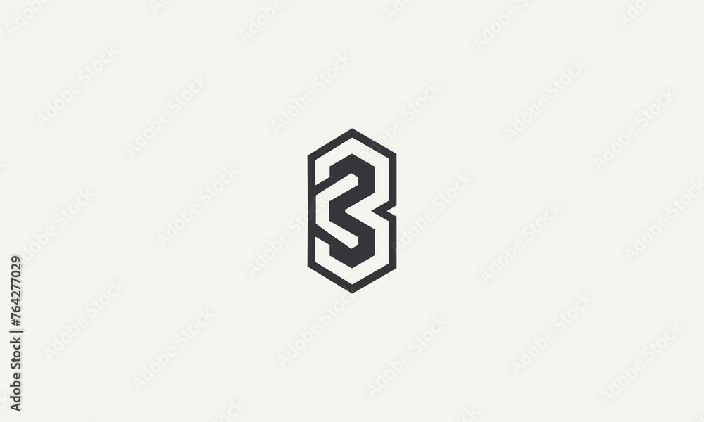 Obraz premium initials letter BC monogram simple logo design vector illustration