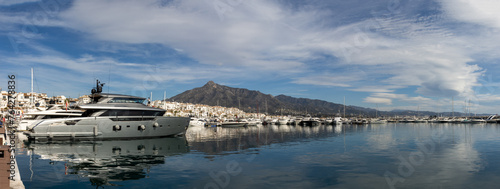 Puerto Banús, one of the most recognized luxury ports in the world, within the municipality of Marbella and is a very popular destination on the Costa del Sol. Spain photo