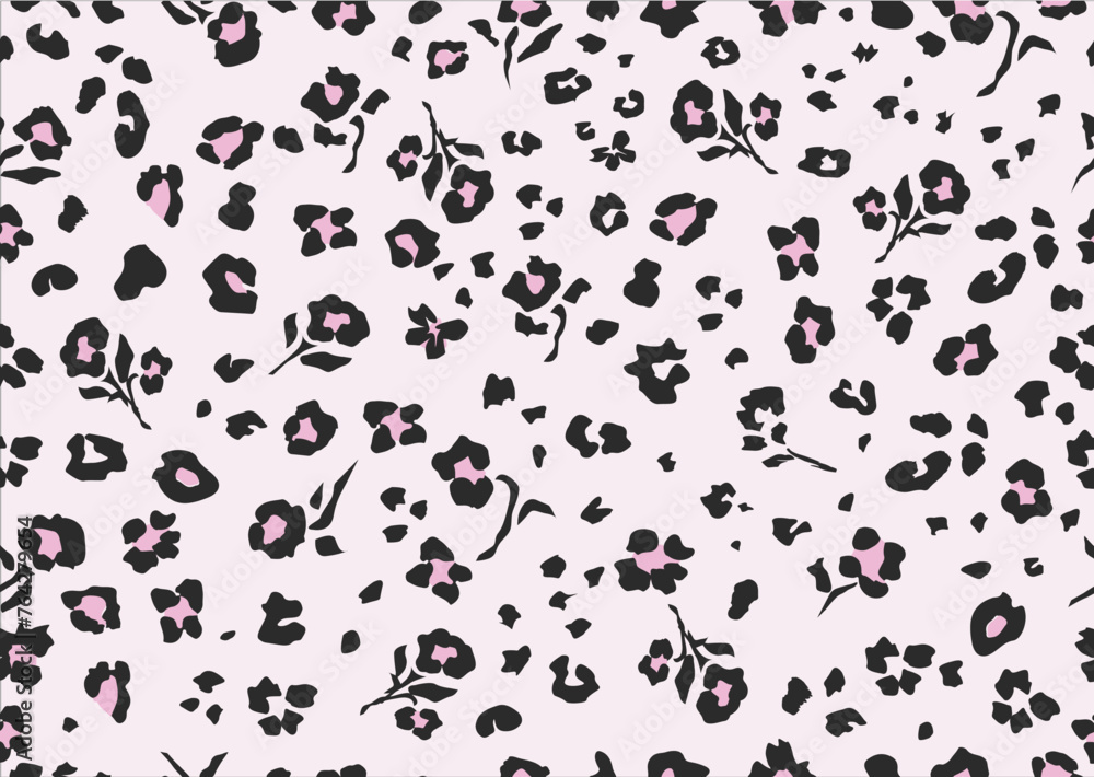  leopad classic pink leopard seamless