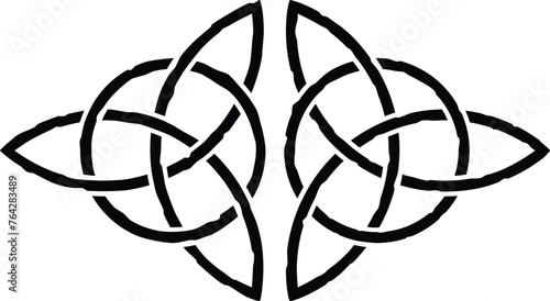Double Celtic Triquetra Symbol