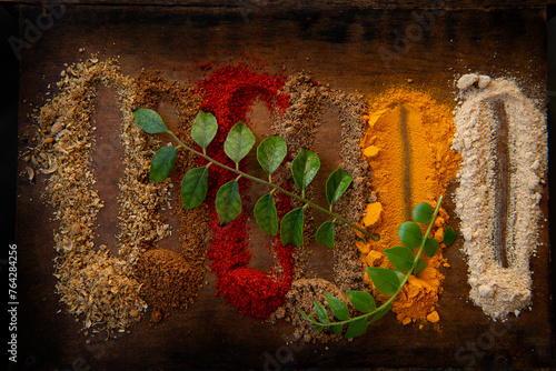 Spices blend with curry leaf 