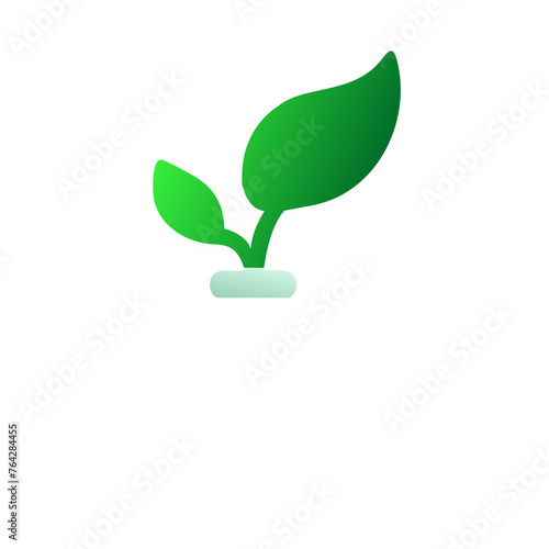 Go green, save plants icon © Multi-Media