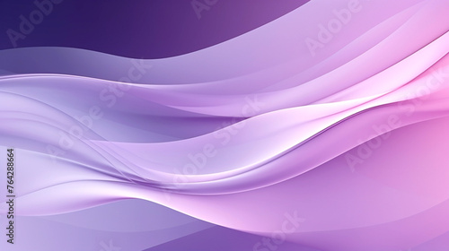 Abstract Purple Waves Flowing on Gradient Background