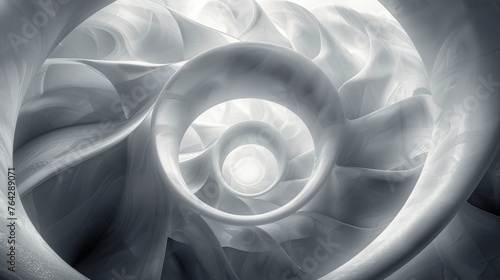 White Fabric on Black Background