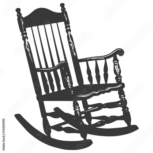 Silhouette rocking Chair black color only