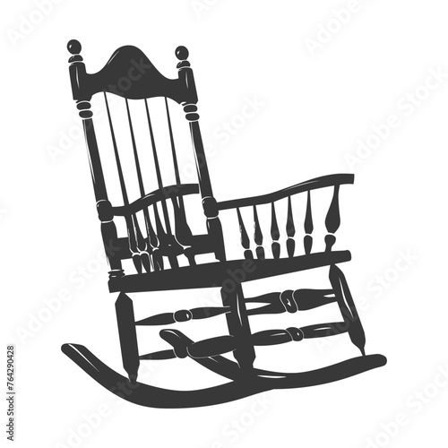 Silhouette rocking Chair black color only