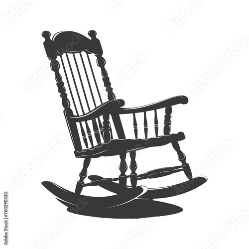 Silhouette rocking Chair black color only
