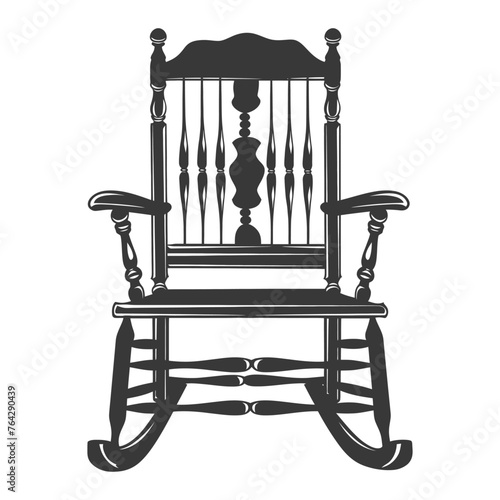 Silhouette rocking Chair black color only