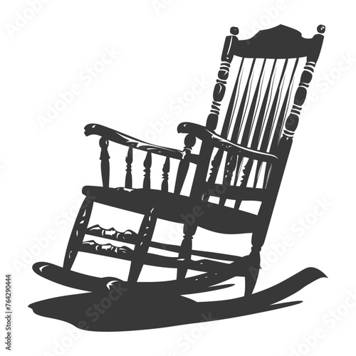 Silhouette rocking Chair black color only