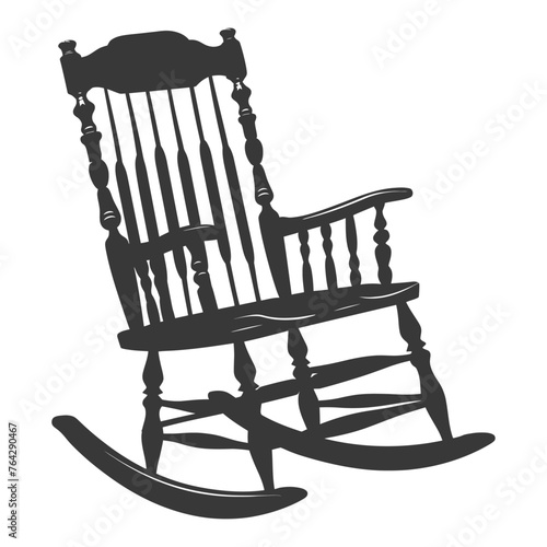 Silhouette rocking Chair black color only