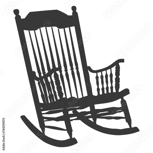 Silhouette rocking Chair black color only