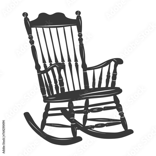 Silhouette rocking Chair black color only