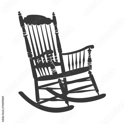 Silhouette rocking Chair black color only