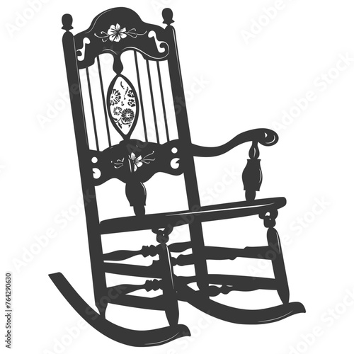 Silhouette rocking Chair black color only