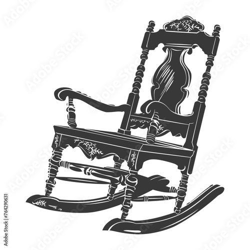 Silhouette rocking Chair black color only