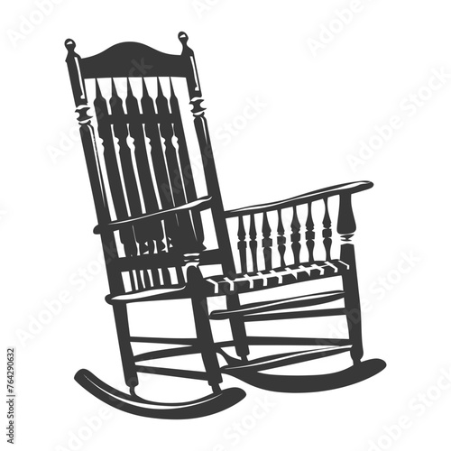 Silhouette rocking Chair black color only