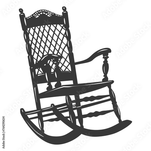 Silhouette rocking Chair black color only