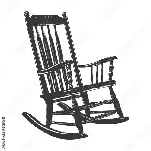 Silhouette rocking Chair black color only