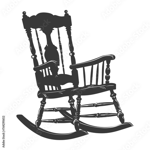 Silhouette rocking Chair black color only