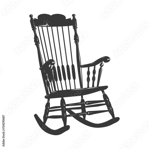 Silhouette rocking Chair black color only
