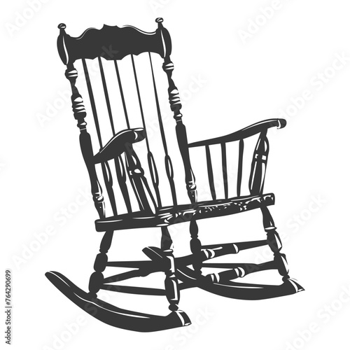 Silhouette rocking Chair black color only