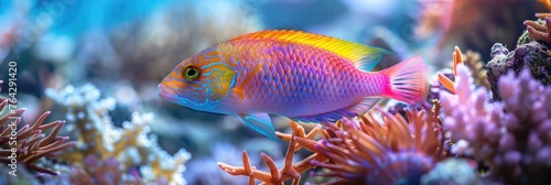 Colorful Fish Amongst Coral © Landscape Planet