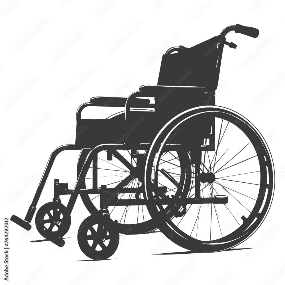 Silhouette wheelchair black color only