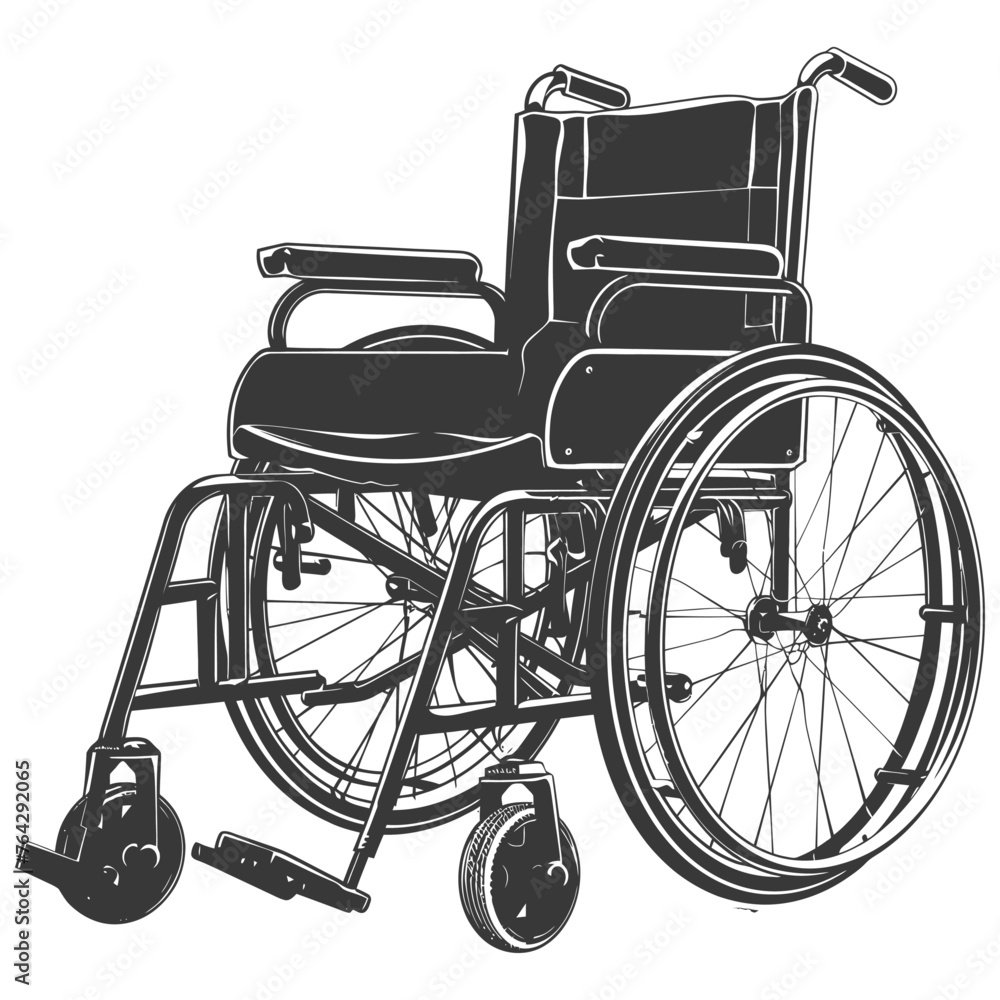 Silhouette wheelchair black color only