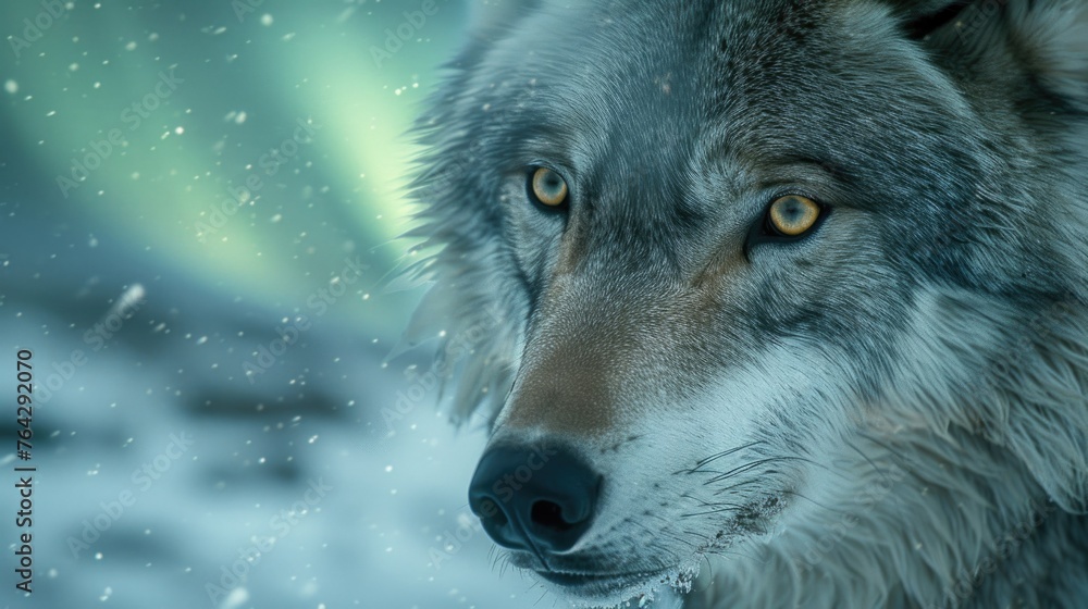 Wild Wolf Close-Up