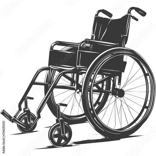 Silhouette wheelchair black color only