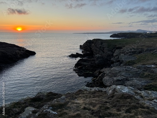 Sunset over Holyhead, Wales