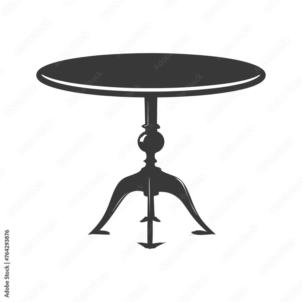 Silhouette Wooden Table black color only Silhouette Wooden Table black color only
