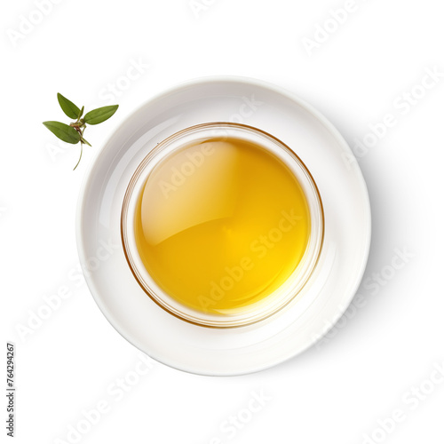 apple cider vinegar isolated on white photo