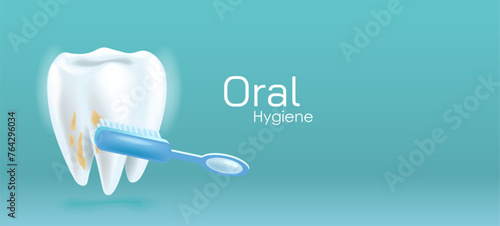 Oral hygiene vector illustration. Dental care. Achieving healthy teeth takes a lifetime of care. Taking care of the teeth and gums. High quality vector images for your clinic.