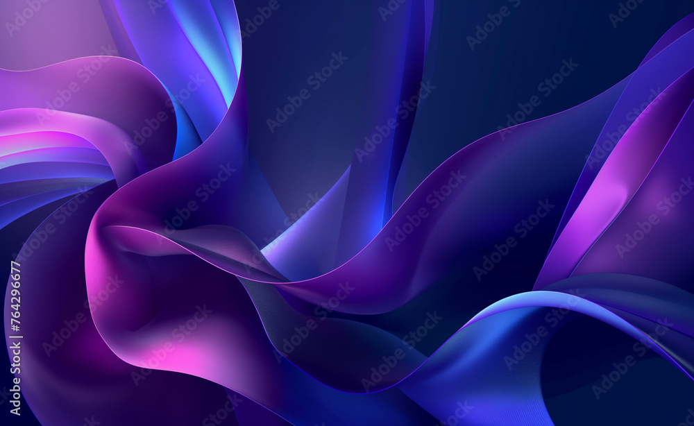 Obraz premium Ethereal Elegance: Metallic Blue and Purple Gradient