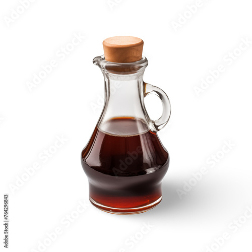 Worcestershire sauce isolated on white
