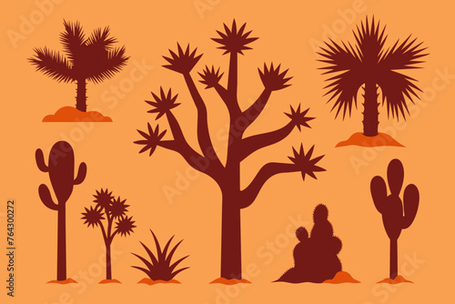 Joshua tree vector illustration
