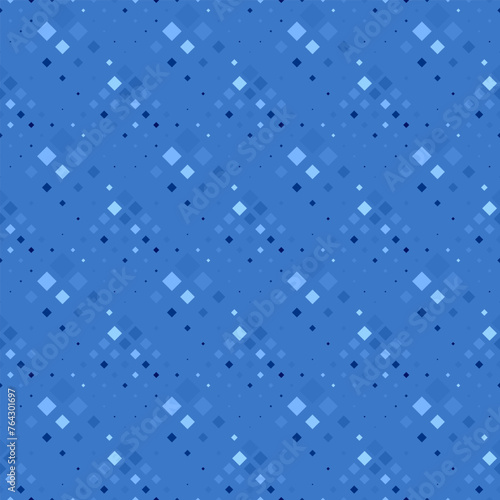 Abstract geometrical square pattern background - steel blue vector graphic design from diagonal squares