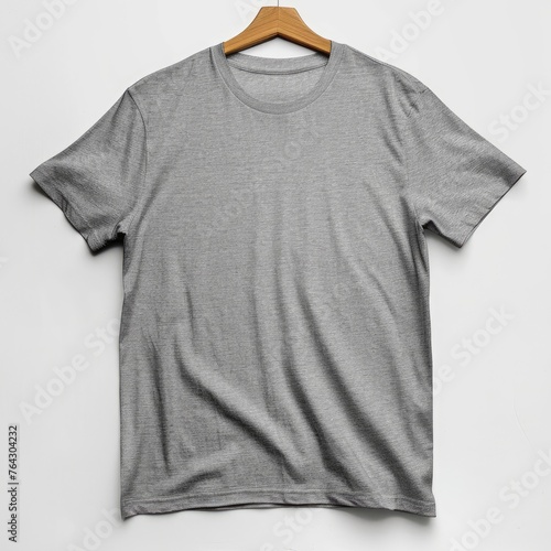 plain heather gray t-shirt mock up