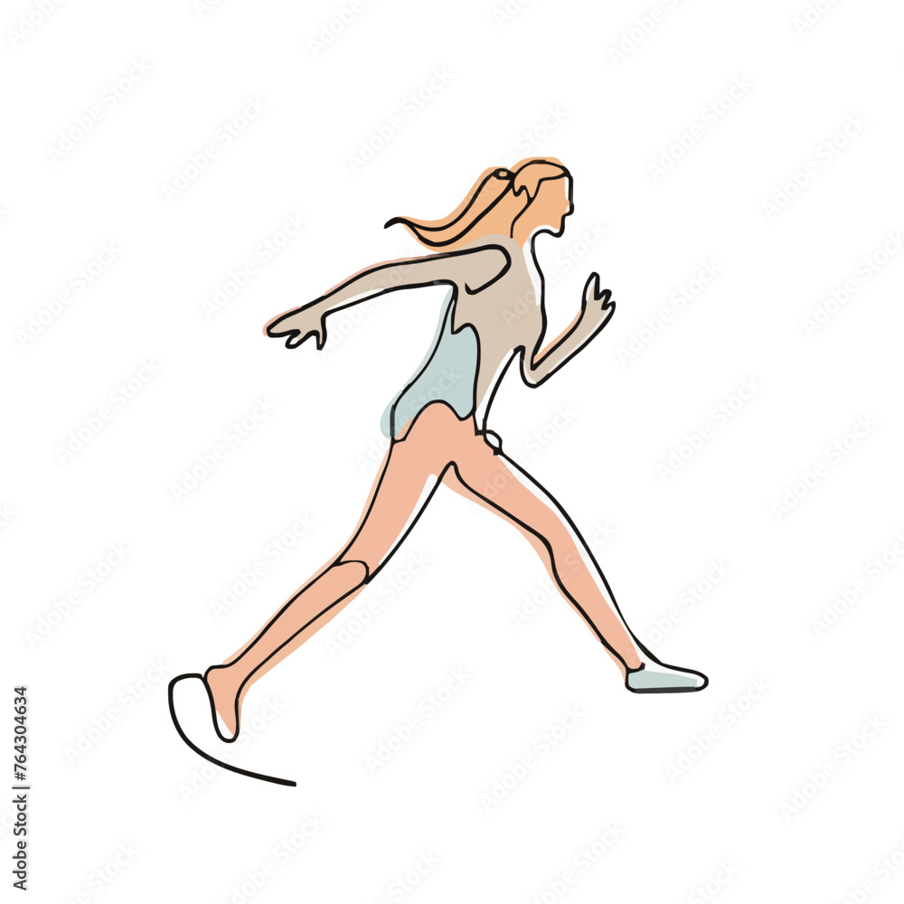drawing illustration of girl drawing illustration of girl