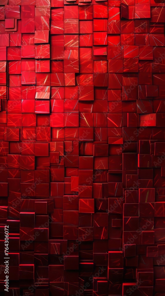 Abstract red background with cubes. Abstract red background with cubes.