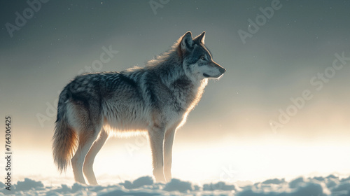 Grey Wolf  Canis lupus  Portrait