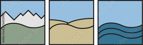 Icons of landscapes