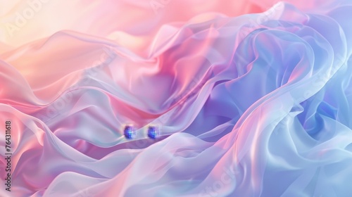 Ethereal beauty in gentle gradients AI generated illustration