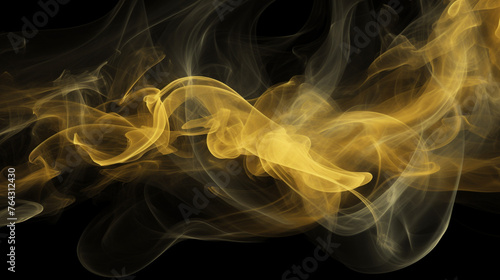 black and yellow smoke background