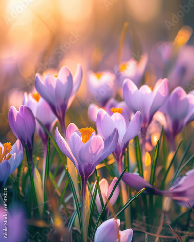 spring crocus flowers