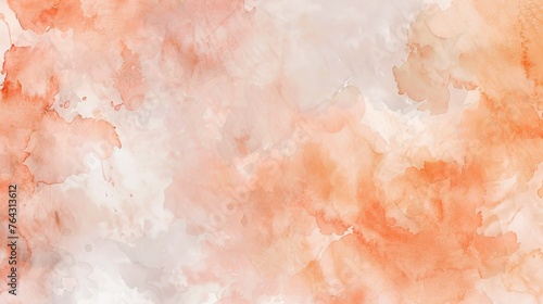 Soft pastel coral and peach tones blending together in a warm watercolor effect AI generated illustration
