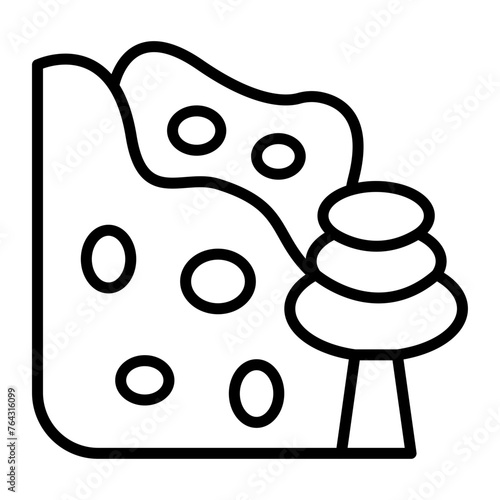 Avalanche Line Icon