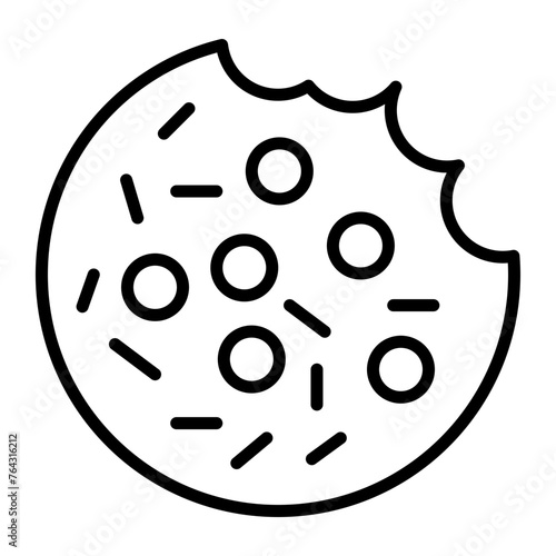 Cookie line icon