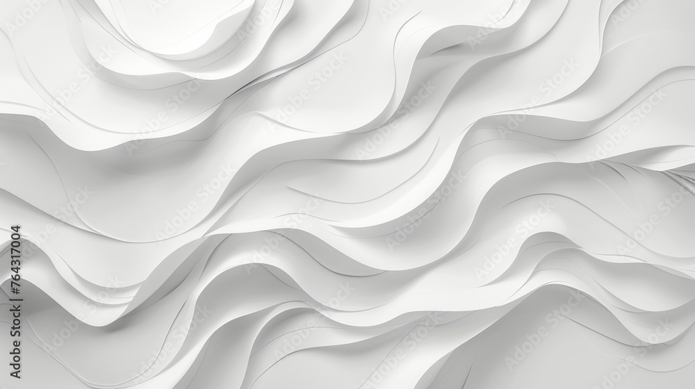 Abstract White Background Paper Texture for Minimalist Design Presentation Generative AI